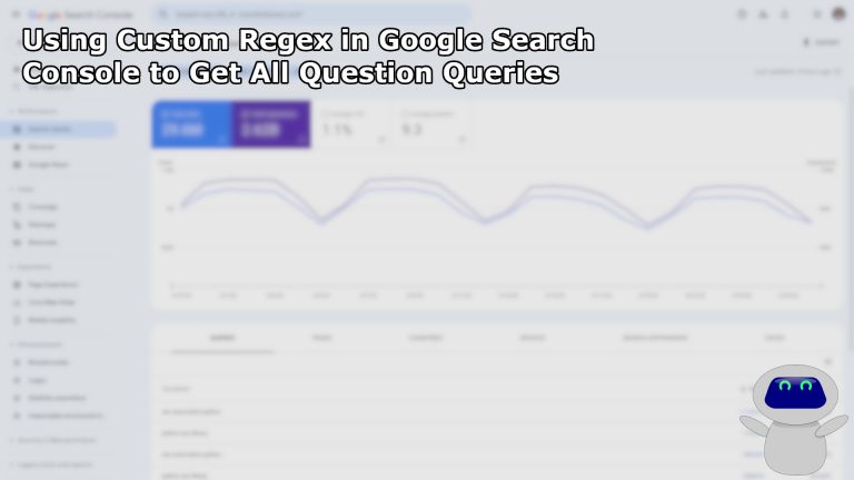 Using Custom Regex in Google Search Console to Get All Question Queries