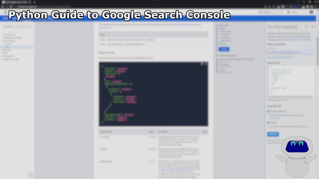 Python Guide to Google Search Console